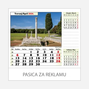 Stolni kalendar Nacionalni parkovi i parkovi prirode 2026 – travanj