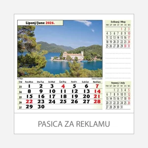 Stolni kalendar Nacionalni parkovi i parkovi prirode 2026 – lipanj