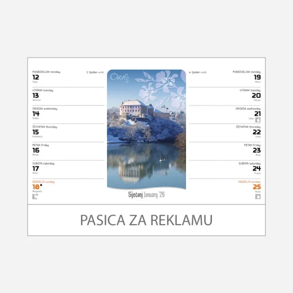 Stolni planer dvotjednik 2026 – 03. i 04. tjedan