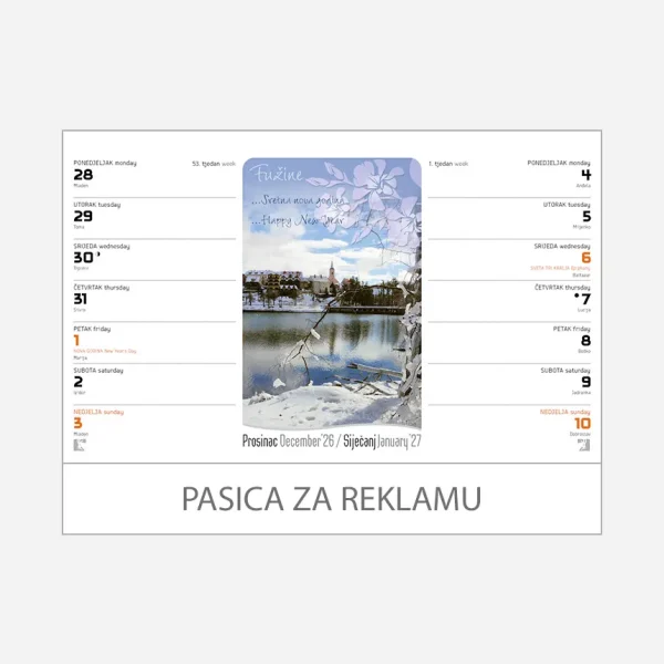 Stolni planer dvotjednik 2026 – 53. tjedan i 2027 – 1. tjedan