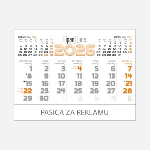 Stolni planer dvotjednik 2026 – lipanj