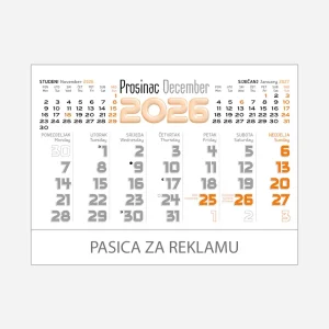 Stolni planer dvotjednik 2026 – prosinac