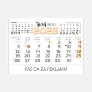 Stolni planer dvotjednik 2026 – siječanj