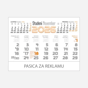 Stolni planer dvotjednik 2026 – studeni