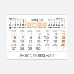 Stolni planer dvotjednik 2026 – travanj