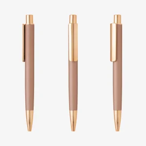 Metalna olovka Paola - ružičasto-zlatna