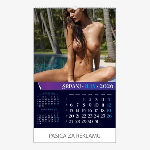 Zidni kalendar Erotika 2026 – srpanj