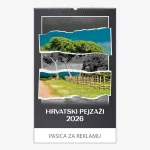 Zidni kalendar Hrvatski pejzaži 2026