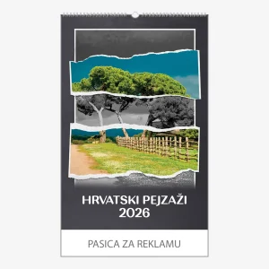 Zidni kalendar Hrvatski pejzaži 2026