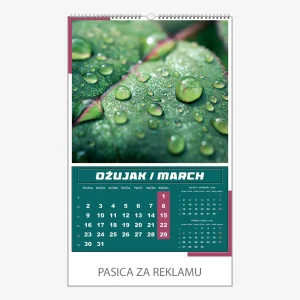 Zidni kalendar Igre prirode 2026 – ožujak