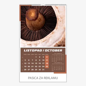 Zidni kalendar Igre prirode 2026 – listopad