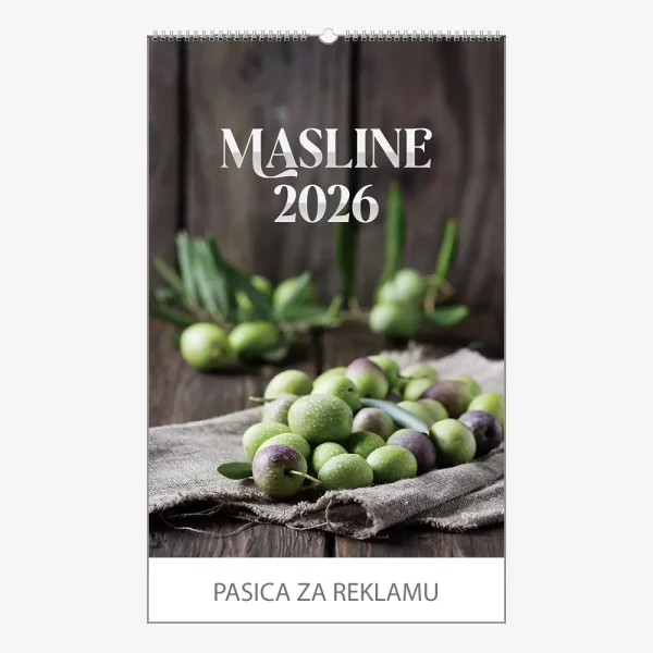 Zidni kalendar Masline 2026 Zidni kalendar Masline 2026