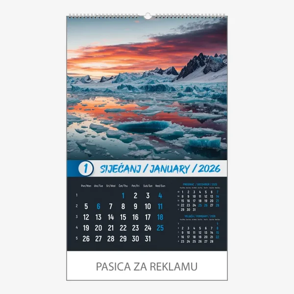 Zidni kalendar Okom sanjara 2026 – siječanj