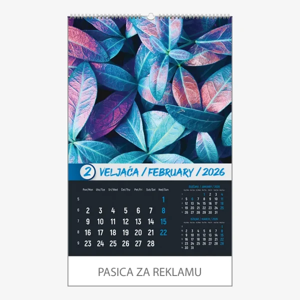 Zidni kalendar Okom sanjara 2026 – veljača