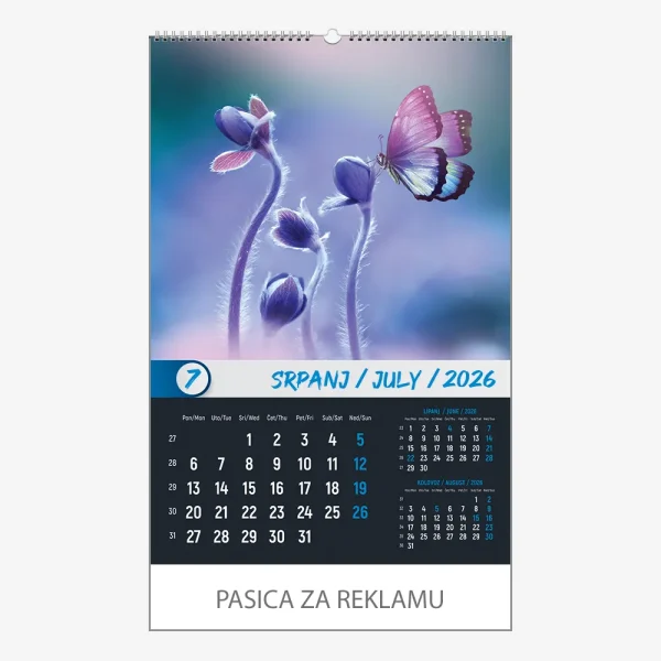 Zidni kalendar Okom sanjara 2026 – srpanj