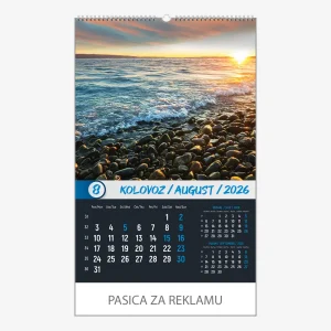 Zidni kalendar Okom sanjara 2026 – kolovoz