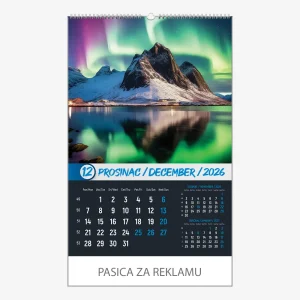Zidni kalendar Okom sanjara 2026 – prosinac