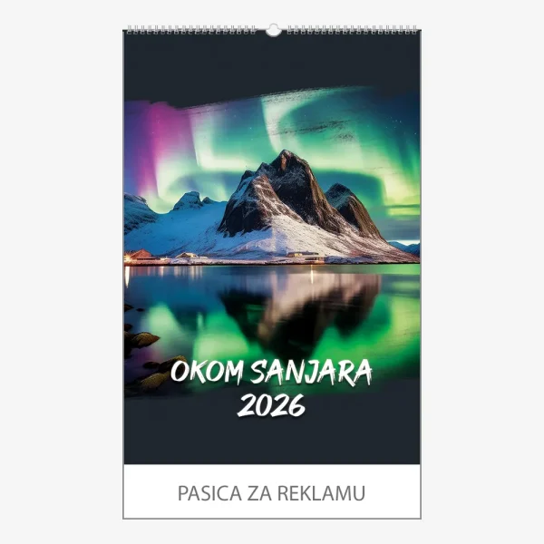 Zidni kalendar Okom sanjara 2026 Zidni kalendar Okom sanjara 2026