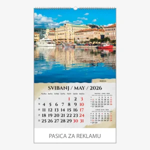 Zidni kalendar Razglednice Hrvatske 2026 – svibanj