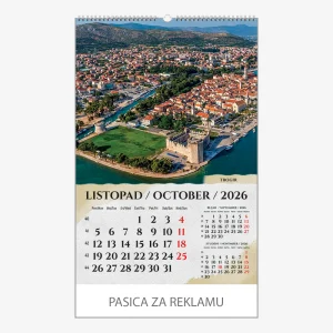 Zidni kalendar Razglednice Hrvatske 2026 – listopad