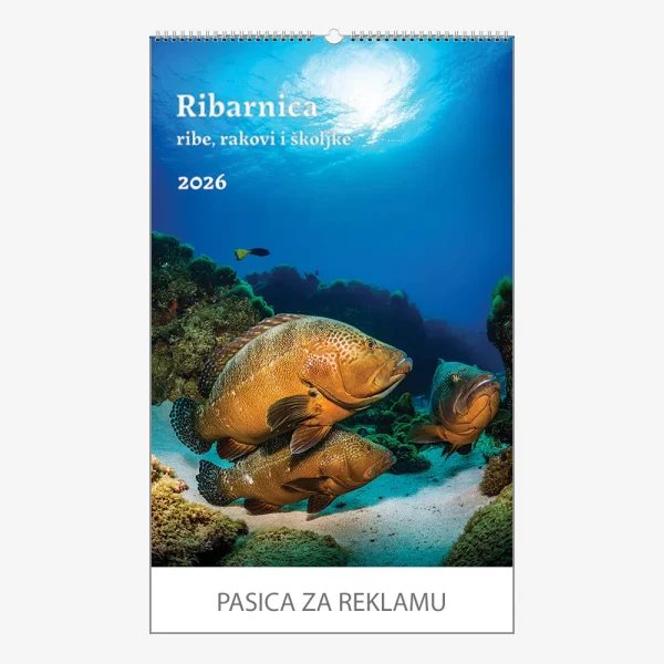 Zidni kalendar Ribarnica 2026 Zidni kalendar Ribarnica 2026