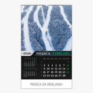 Zidni kalendar Šumska priča 2026 – veljača