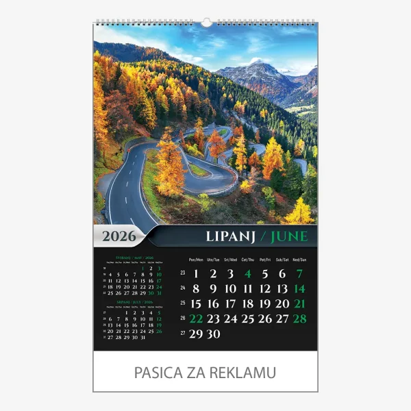 Zidni kalendar Šumska priča 2026 – lipanj