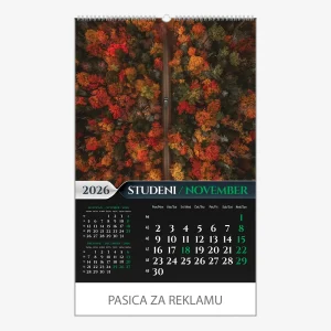 Zidni kalendar Šumska priča 2026 – studeni