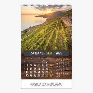 Zidni kalendar Vino 2026 – svibanj