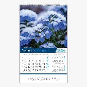 Zidni kalendar Vrtovi 2026 – veljača