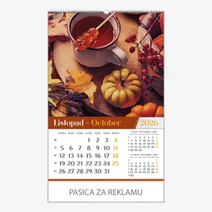 Zidni kalendar Vrtovi 2026 – listopad