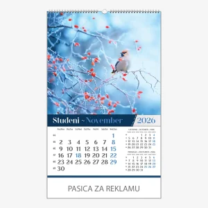 Zidni kalendar Vrtovi 2026 – studeni