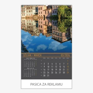 Zidni kalendar Zrcala u prirodi 2026 – ožujak