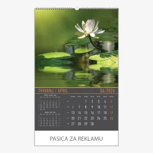 Zidni kalendar Zrcala u prirodi 2026 – travanj