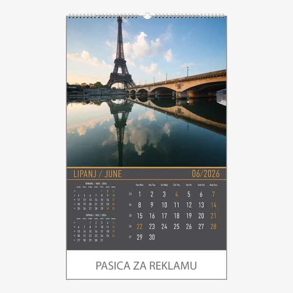 Zidni kalendar Zrcala u prirodi 2026 – lipanj