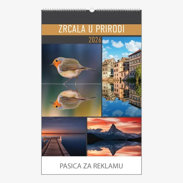 Zidni kalendar Zrcala u prirodi 2026 Zidni kalendar Zrcala u prirodi 2026
