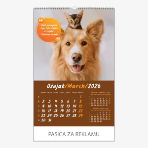 Zidni kalendar Zrnce mudrosti 2026 – ožujak