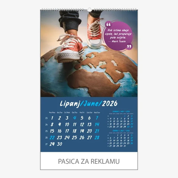 Zidni kalendar Zrnce mudrosti 2026 – lipanj