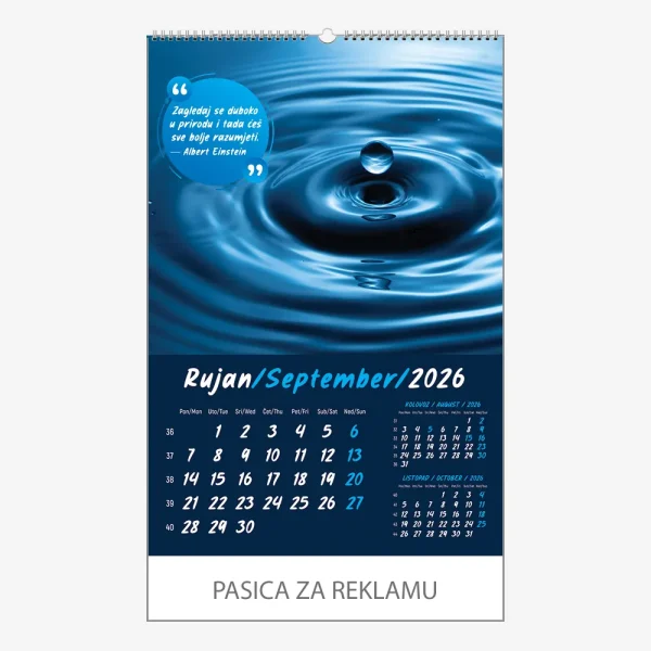 Zidni kalendar Zrnce mudrosti 2026 – rujan
