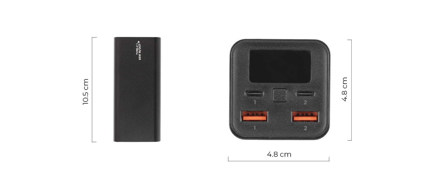 Power bank Bionic - dimenzije