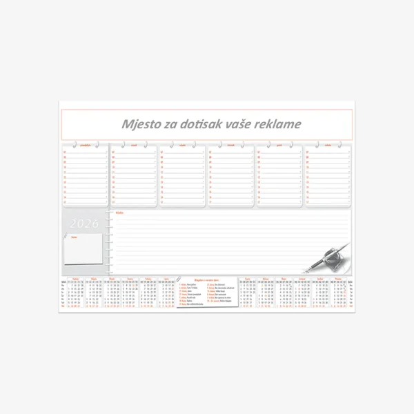 Stolna mapa 50 x 35 cm – otvorena