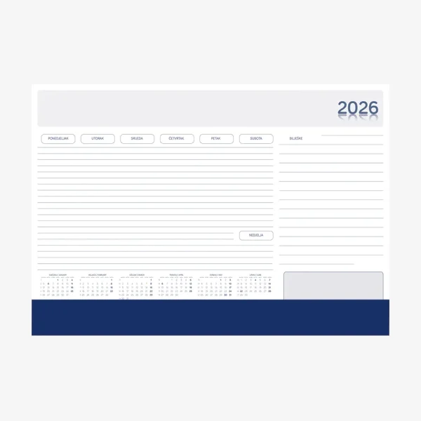 Stolna mapa 60 x 42 cm 2026 Stolna mapa 60 x 42 cm 2026