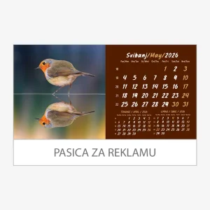 Stolni kalendar obostrani 2026 – svibanj