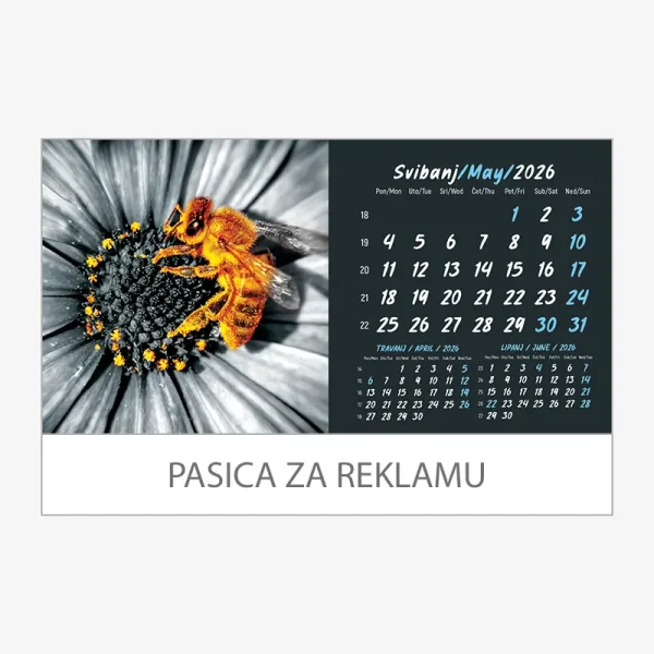 Stolni kalendar obostrani 2026 – svibanj