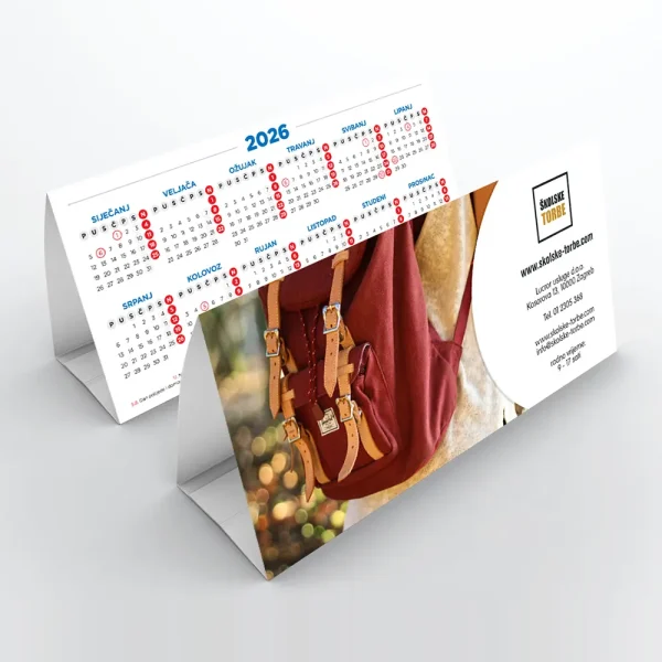 Stolni kalendar piramida – školske torbe