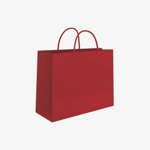 Vrećica 24x16x7 sjajna - crvena