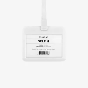 Uložak za ID karticu s trakicom Self H - bijeli