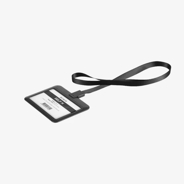 Uložak za ID karticu s trakicom Self H - crni