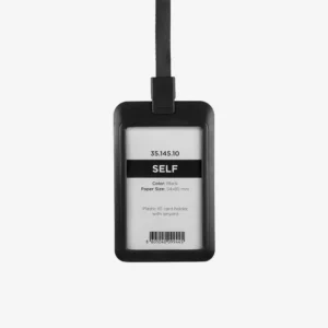 Uložak za ID karticu s trakicom Self - crni