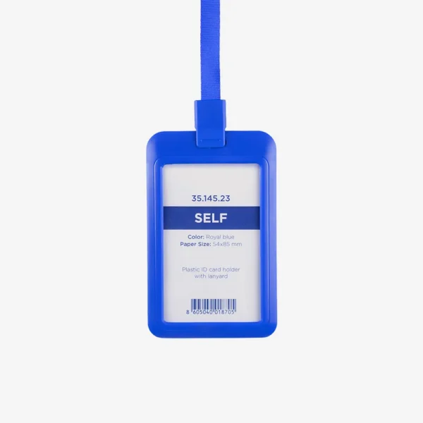 Uložak za ID karticu s trakicom Self - kraljevsko plavi